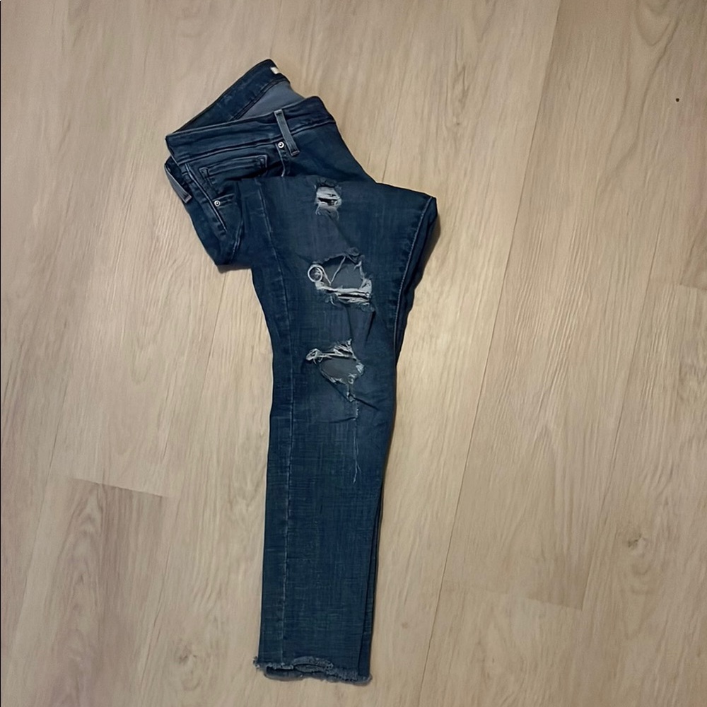 Levi's Blue Skinny Jeans Distressed Casual